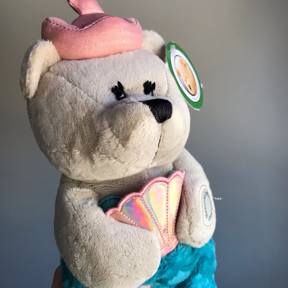 Starbucks Japan Mermaid Bearista Siren with pink shell 2022 Anniversary - Picture 3 of 7